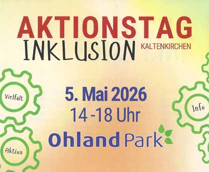 „Aktionstag Inklusion“ im Ohlandpark am 5. Mai 2026